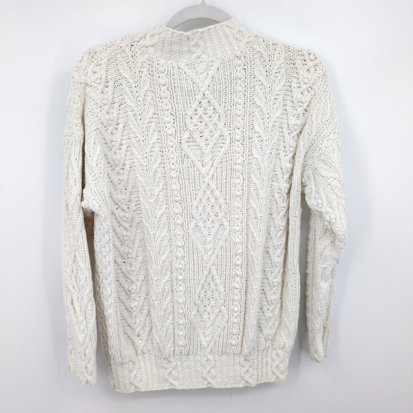 Express Vintage Handknitted Fisherman Sweater C. Internationale Cotton Blend XS - Picture 2 of 8